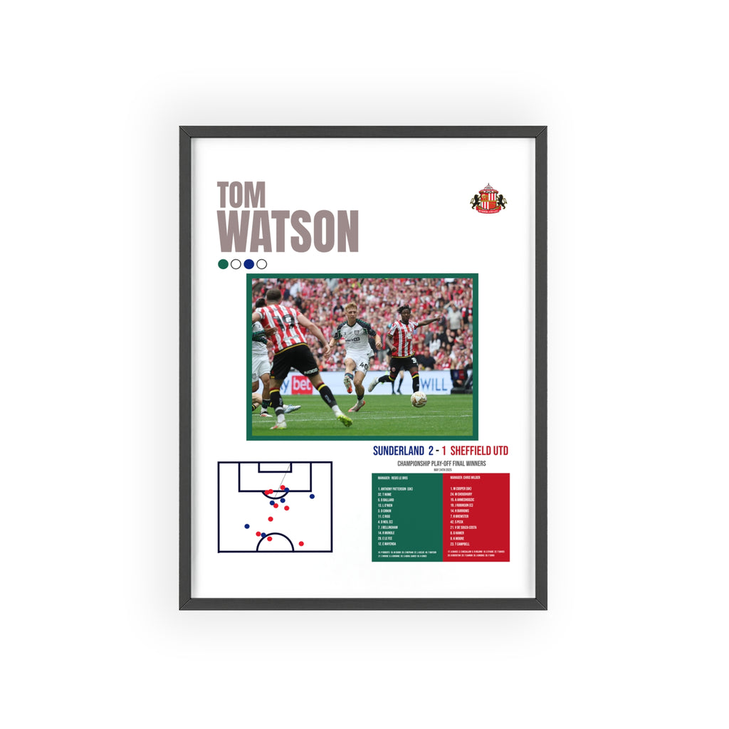 Tom Watson Wembley Play-Off Final Winner | Sunderland AFC Framed Wall Art