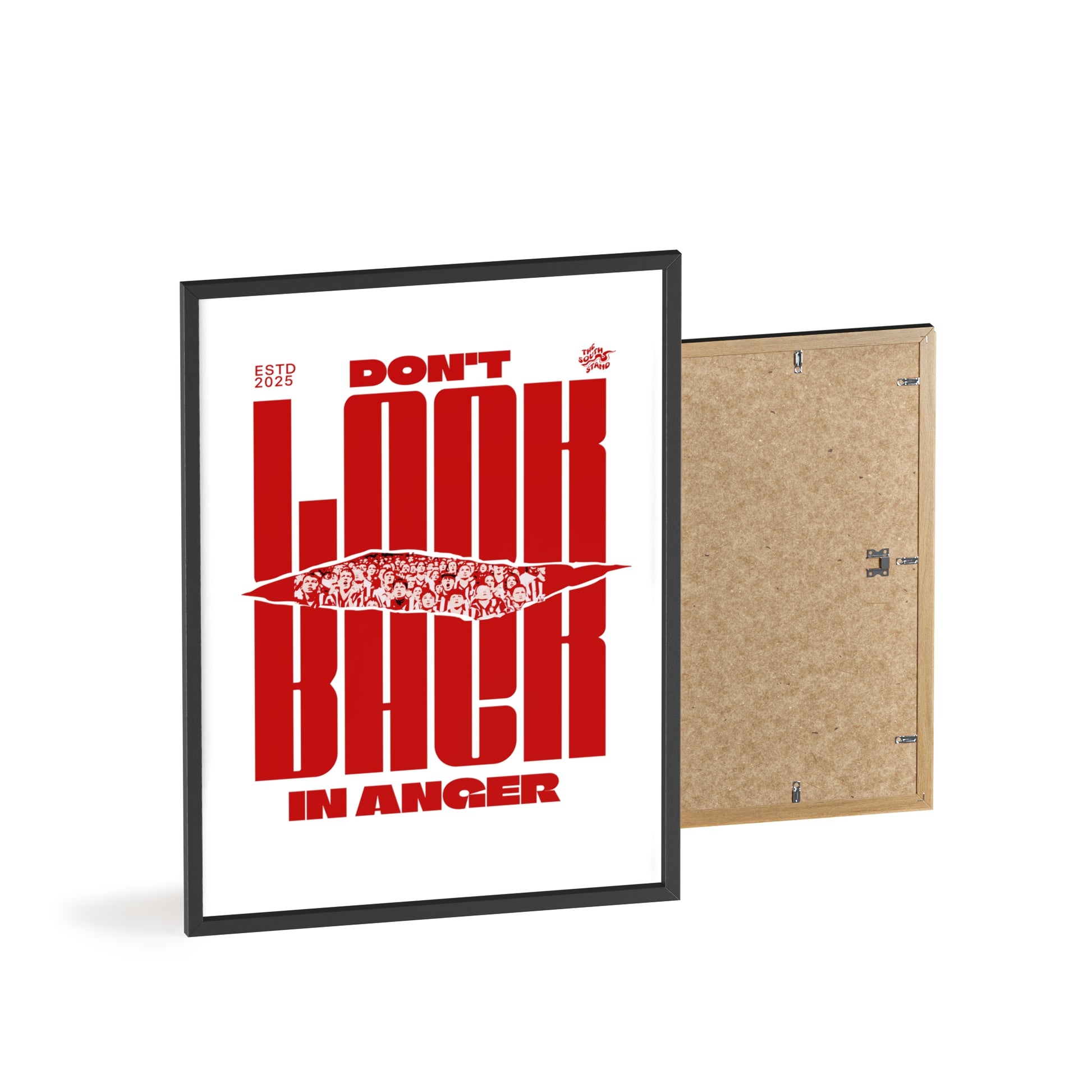 DON'T LOOK BACK IN ANGER- Sunderland AFC Fan Poster with frame.