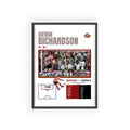 Kieran Richardson Free-Kick vs Newcastle – 2008 Derby Day Framed Print