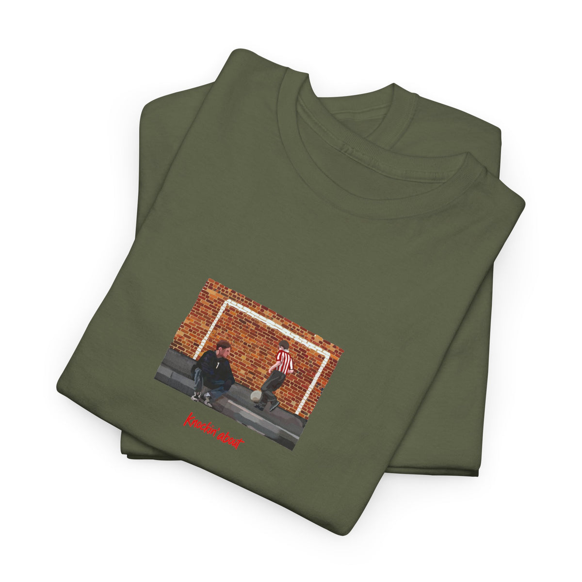 Knockin about' Hand drawn T